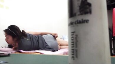 妹子被男同學帶回家推到