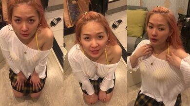 少し傷ついた少女が挿管された