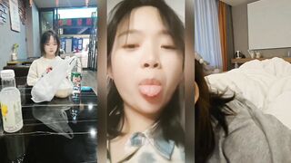 Beautiful sister blowjob titjob