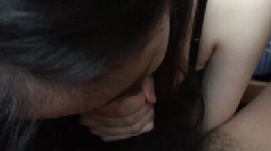 Singaporean Internet celebrity Janela blowjob first person view mouth cumshot