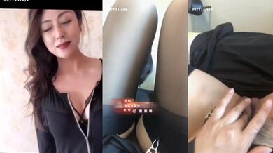 The auntie masturbates while still showing her charming face