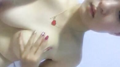 Young woman masturbating