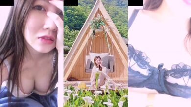 巨乳の高校生が自撮りおしっこ