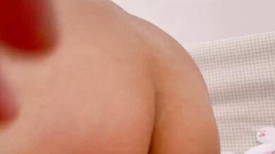 Close look at my sister's hairless pussy