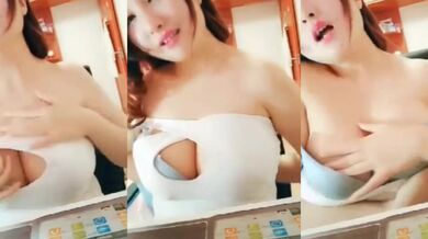 Người đẹp ngực to lột đồ quyến rũ selfie 8