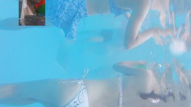 超級稀有 超清晰泳池水中青春超嫩全腿 多角度超臨場感跟拍 無重力感頂級視覺盛宴