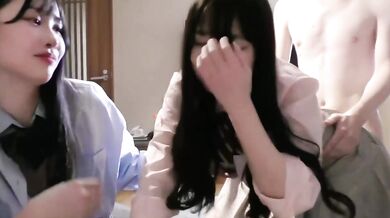 Very cute Japanese sister fucked from behind