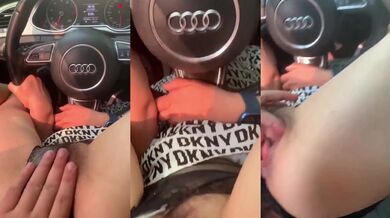 路邊車上調教母狗