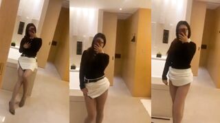 The lady has an amazing figure 4