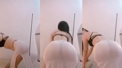 黑色情趣內衣自慰