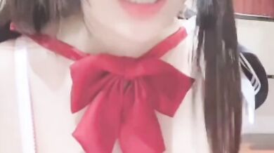 水手服粉色內衣白色內褲