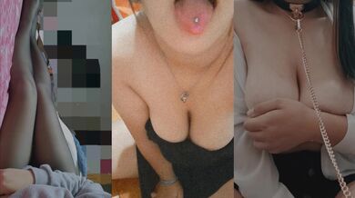 舌ピアスをした女の子の自撮り