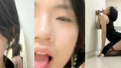 反差貧乳兔牙妹子母狗1