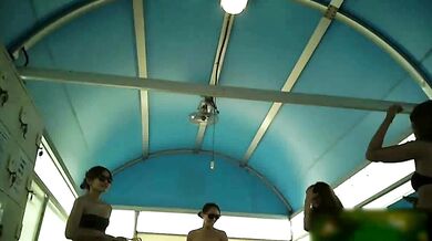 Korean swimming pool changing room