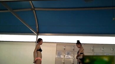 Korean swimming pool changing room