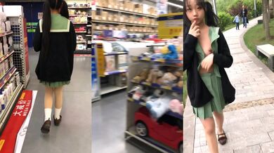 人前露出 挑戰全裸調戲路人