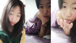 Big Breasted Bunny-Toothed Bitch Gropes and Spreads