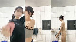 Flat-chested girl's selfie collection