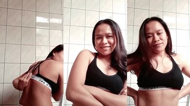 Indonesian Girl Takes a Selfie