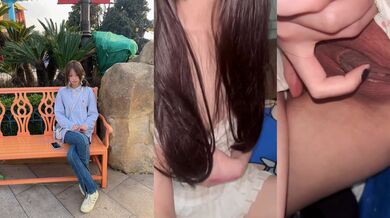 Cute Sister Makeup Selfie: Girl Pleasures Herself and Squirts