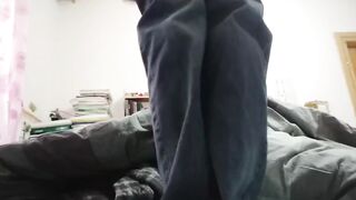 Big-Breasted Girl's Bedroom Selfie 1 - Undressing and Spreading