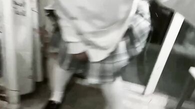 JK少女水晶屌騎馬後入自慰