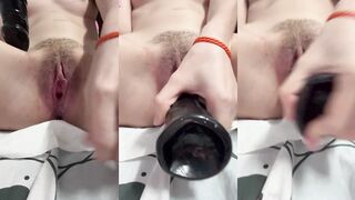 Female Dog in Heat Produces Excessive Fluid During Self-Stimulation