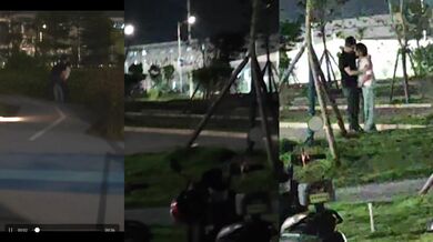 比亞迪某廠區三更半夜不睡覺園區打野戰