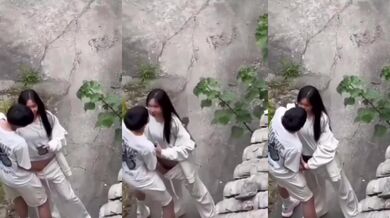 偷拍情侶山上挖穴