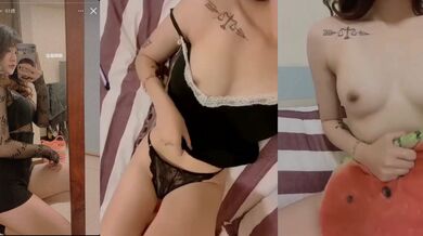 貧乳紋身妹子性感誘惑