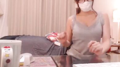 Glasses beauty with a ponytail goes live stripping her panties!