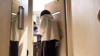 Picking Up a Package While Stripping Down