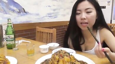 Asian beauty has wild sex at boyfriend's place