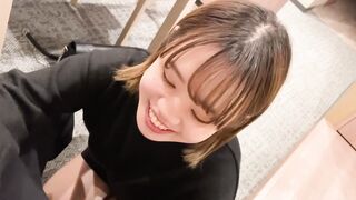 College Student Rina's Oral Sex Routine