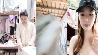 Female college student secretly films roommate changing clothes for views and gifts during live stream