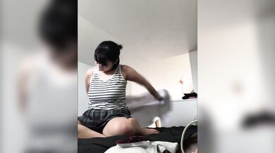 可愛い女子高生のオナニー