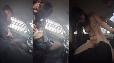 One-Eyed Japanese Girl Caught Having Sex in Car
