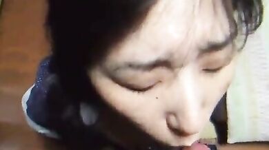 Gentle Wife Takes It in the Mouth