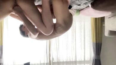 真面目系な子　友達と発射