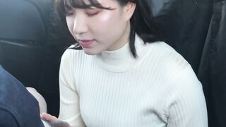 Office Worker Gives Blowjob in Car and Swallows