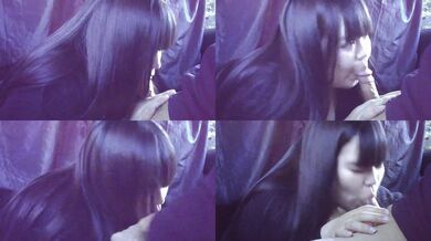 Nữ sinh đại học mũm mĩm bú cho tôi trong xe hơi