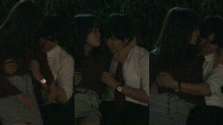 Couple's intimate moment secretly filmed in park