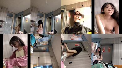 Brother Secretly Films College Sister Changing and Bathing with Toy Camera
