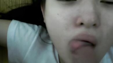 Taiwan classic AI repair ejaculation in the school girl's mouth