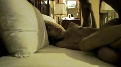 Super hot girl takes selfies in hotel room with her sex friend