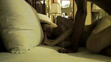 Super hot girl takes selfies in hotel room with her sex friend