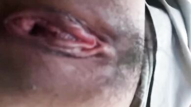 Milk girl rubs breast and masturbates with vibrator