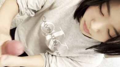 韓国人ショートヘアのフェラチオ