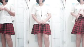 Student with a Bun Hairstyle 2