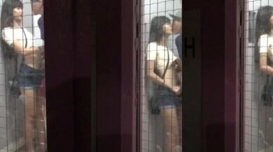 Singapore Couple Caught Getting Intimate on Staircase